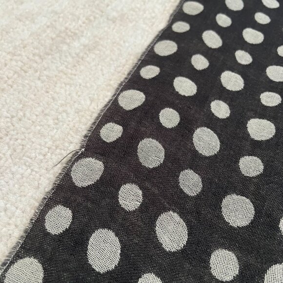 J. Crew Polka Dot Fringe Rectangle Scarf - Picture 5 of 7